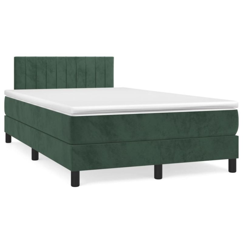 Łóżko kontynentalne WaszeMeble 120x200 cm ciemnozielone WM-3141416 1 szt.