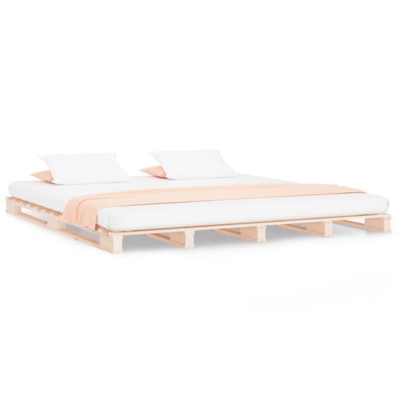 Łóżko drewniane WaszeMeble 200x200 cm brązowe WM-821412 1 szt.