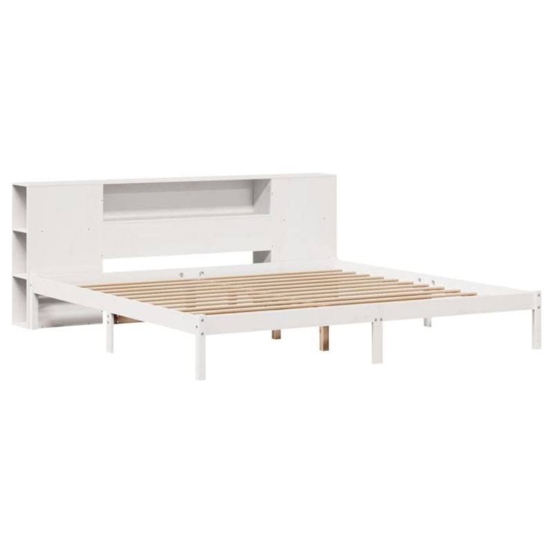 Łóżko drewniane WaszeMeble 200x200 cm białe WM-3321549 1 szt.
