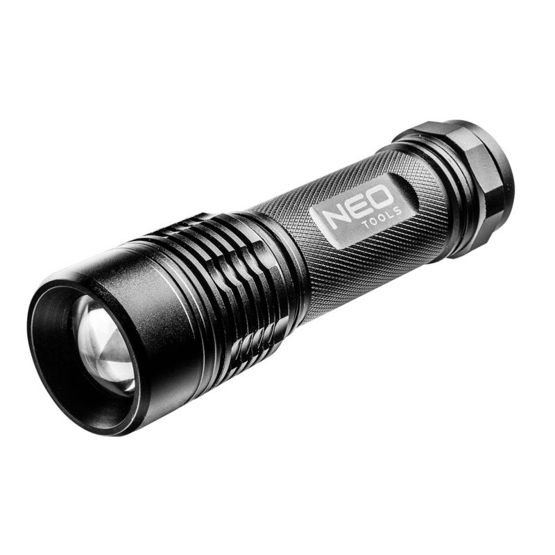 Latarka NEO TOOLS aluminiowa 200 lum, zoom, IPX7, 3xAAA 1 szt