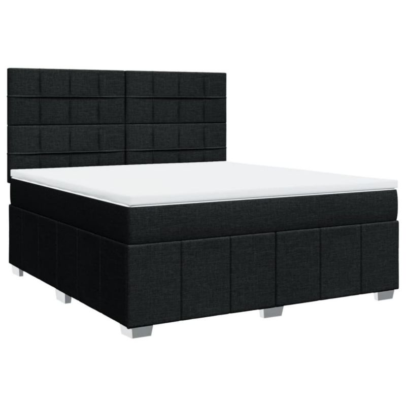 Łóżko kontynentalne WaszeMeble 180x200 cm czarne WM-3291749 1 szt.