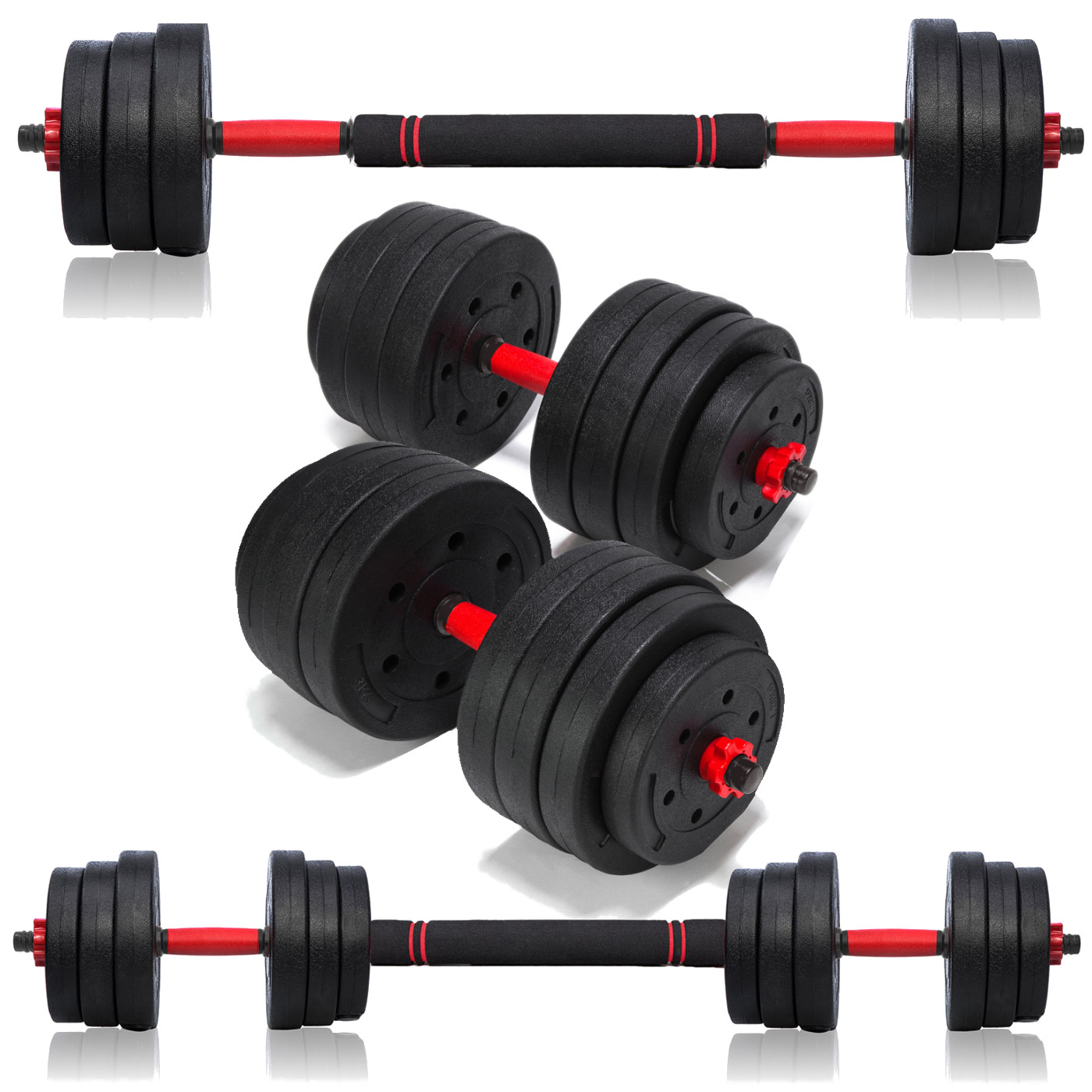 HANTLE Regulowane z funkcją sztangi 40 kg 2 x 20 KG