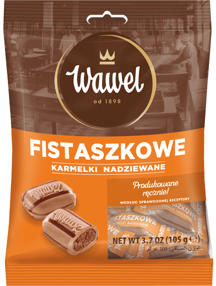 Karmelki Wawel Fistaszkowe, 105g