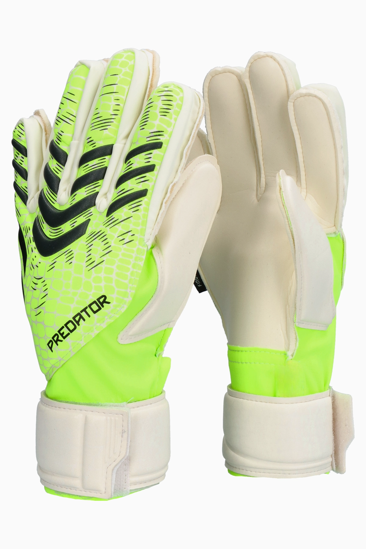 Rękawice adidas Predator Match Fingersave Junior - Zielony