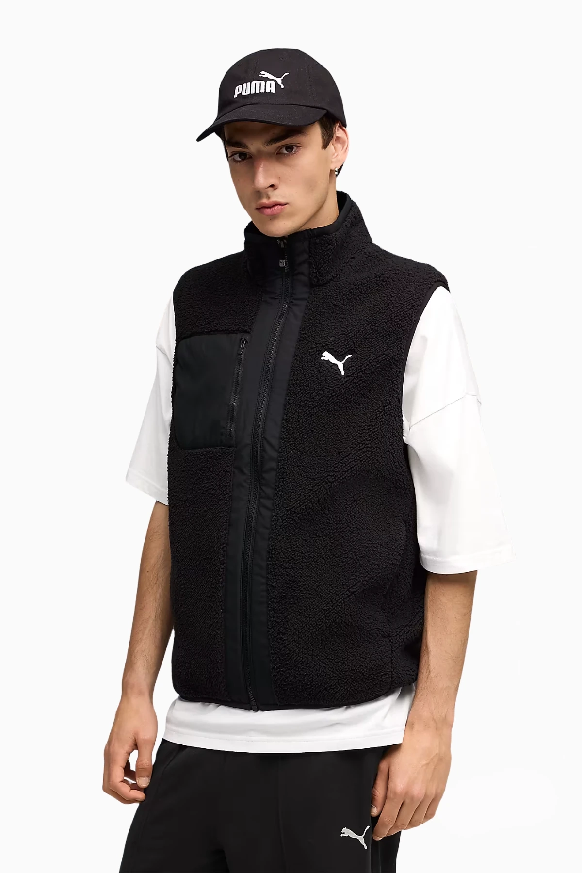 Kamizelka Puma Reversible Hybrid Sherpa - Czarny