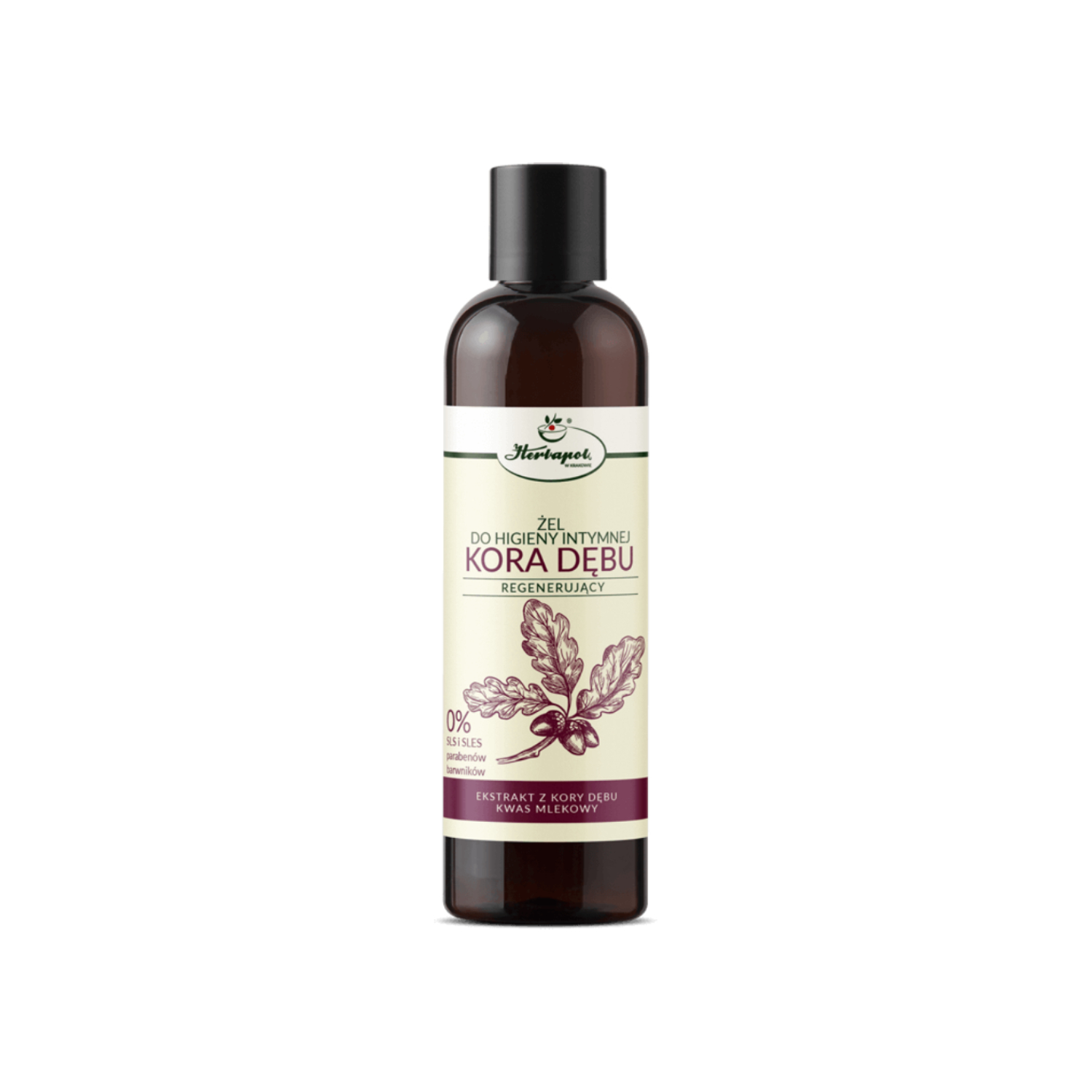Herbapol - regenerujący żel do higieny intymnej, kora dębu, 250 ml