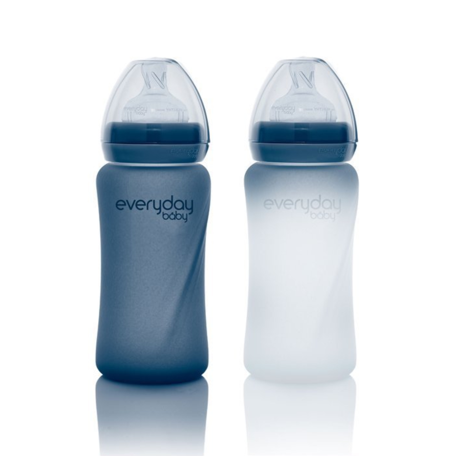 Everyday baby - szklana butelka ze smoczkiem, borówka, 240 ml, 1 sztuka
