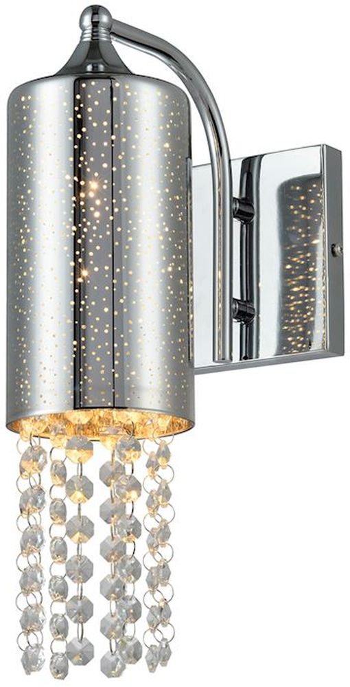 Milagro Moonlight kinkiet 1x40W chrom/kryształ ML4362