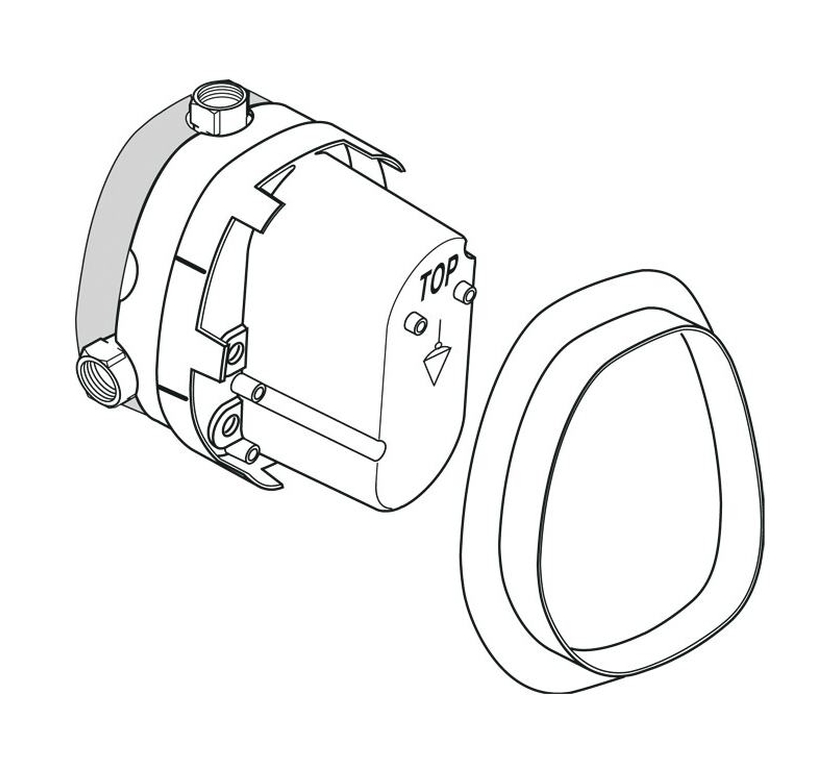 Ideal Standard Marc Newson element podtynkowy baterii termostatycznej A2353NU