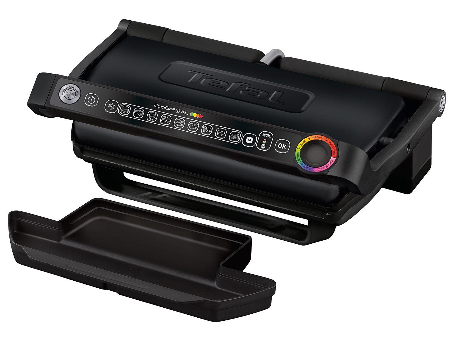 Tefal Inteligentny grill kontaktowy XL, Gc722834, czarny