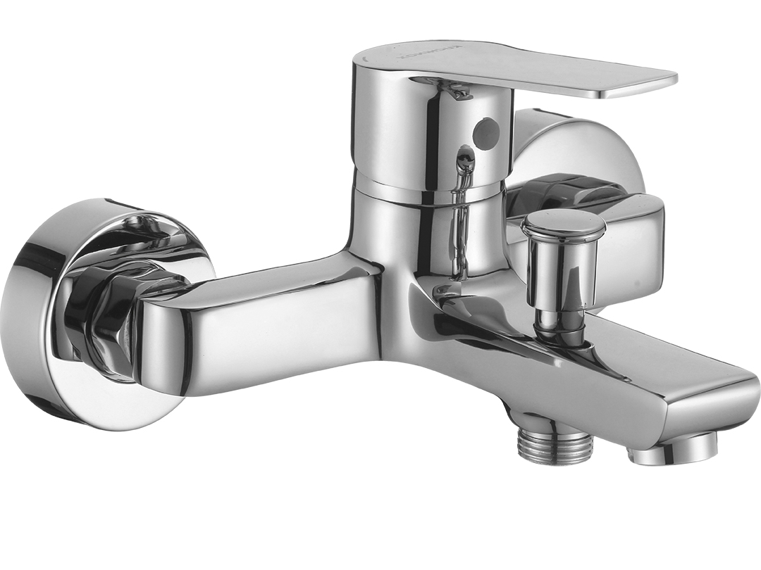 Darmowa Dostawa - Bateria wannowo-prysznicowa ścienna chrom Kuchinox Borgo BKB010D