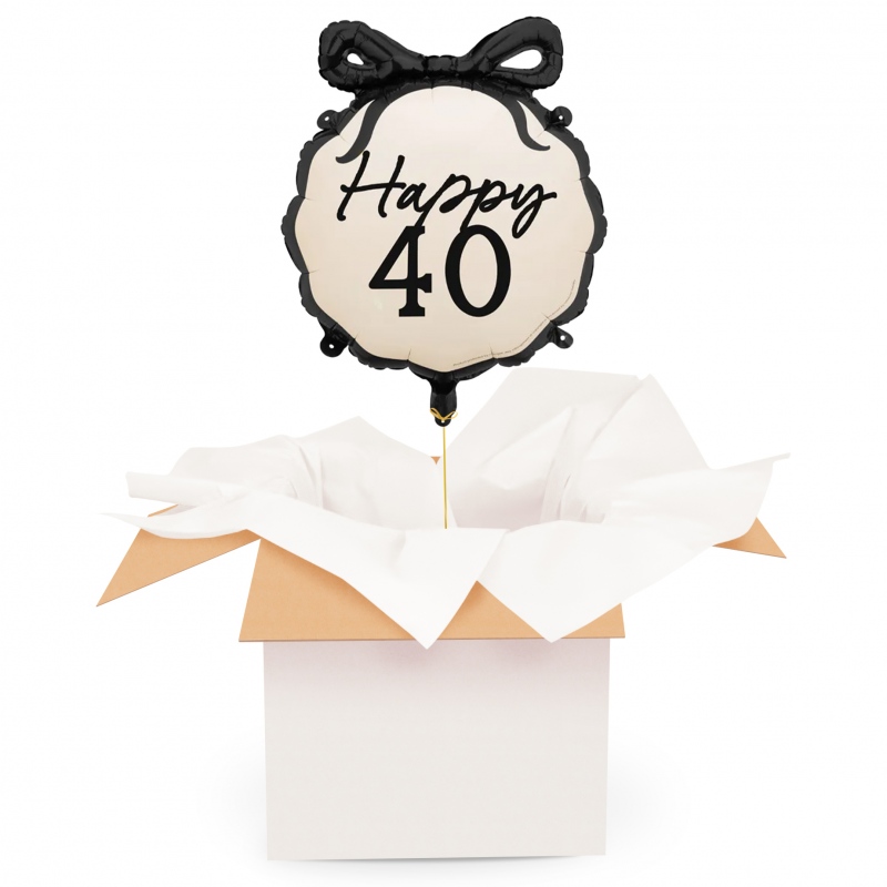 Happy 40 - Balon z helem