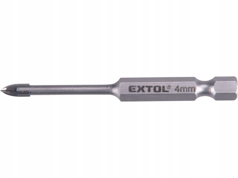 Wiertło do szkła 4 mm Extol Premium hex do ceramiki do gresu 1 szt