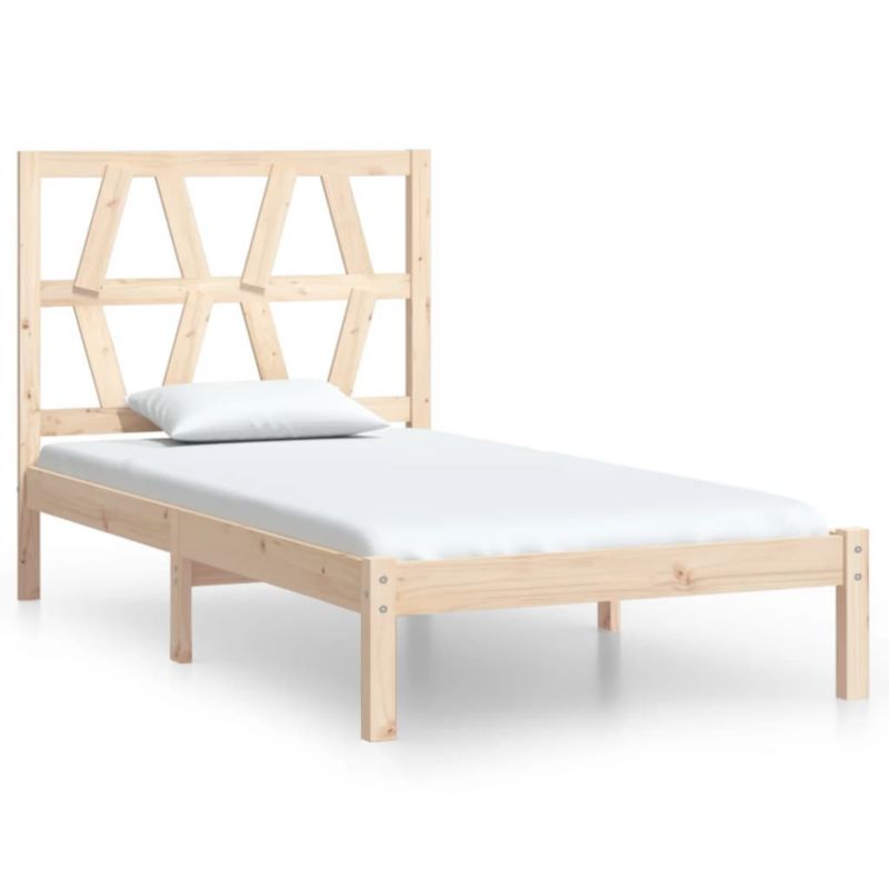 Łóżko drewniane WaszeMeble 90x200 cm brązowe WM-3103983 1 szt.