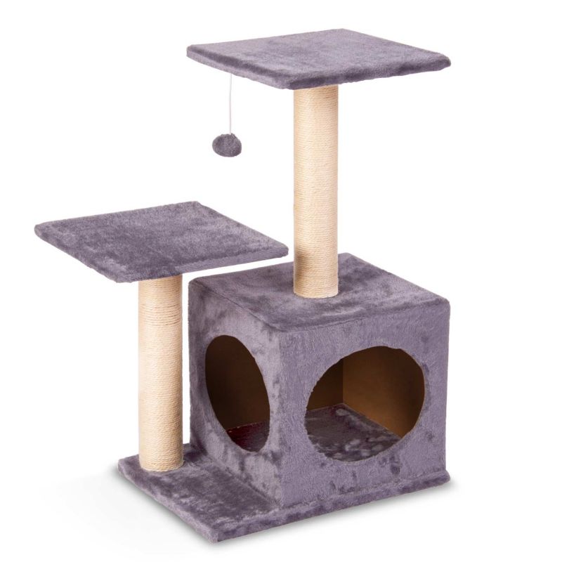 Drapak dla kota Pethaus 600103 domek legowisko 71cm szary 1szt.