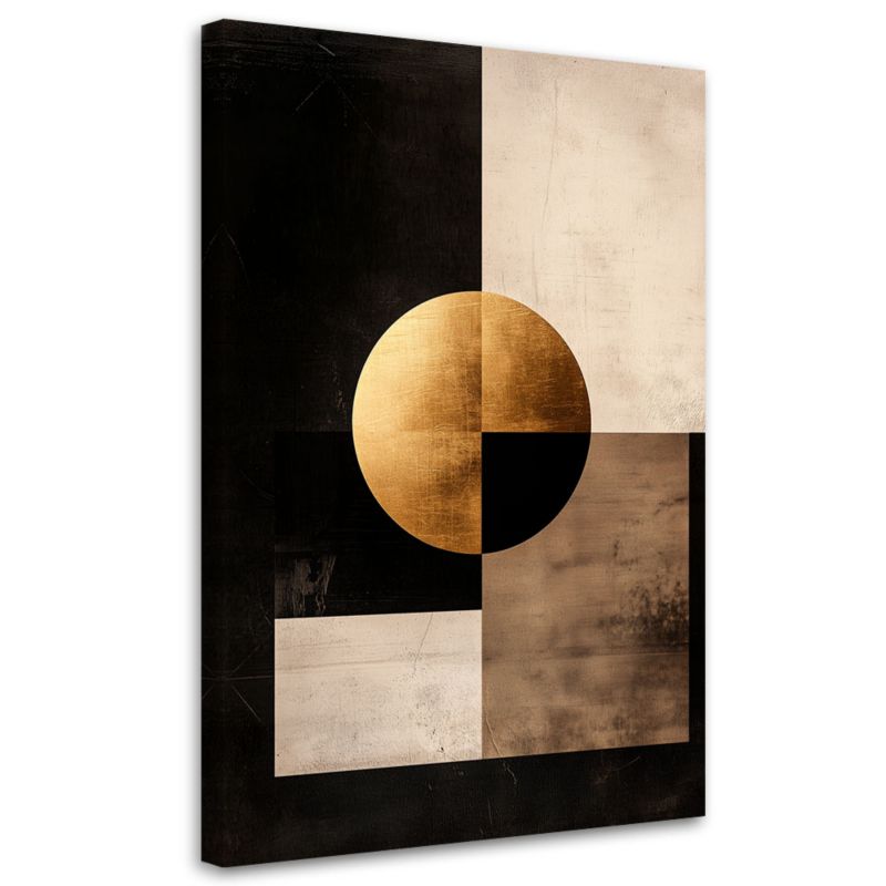 Obraz na płótnie Feeby Koło Abstrakcja Glamour 80x120cm 1szt