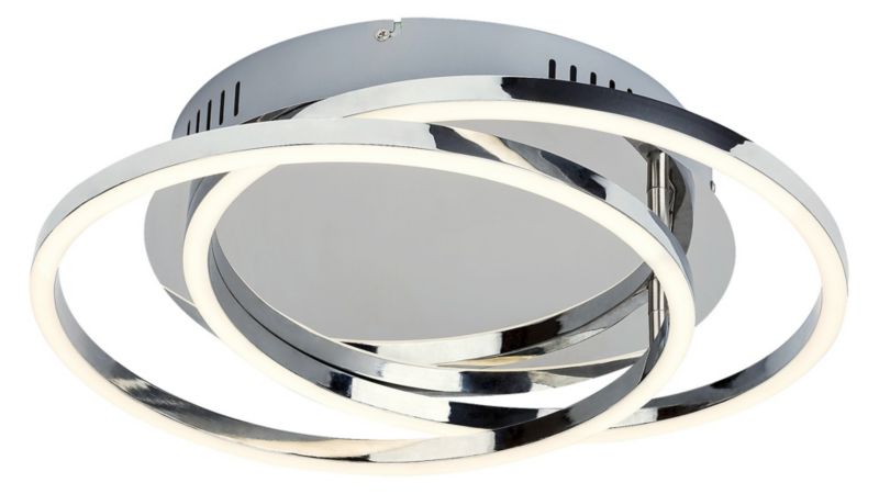 Lampa sufitowa wisząca Rabalux Selena chromowana wym: 8 x 37 x 37 cm wbudowany LED 30W 1 szt.