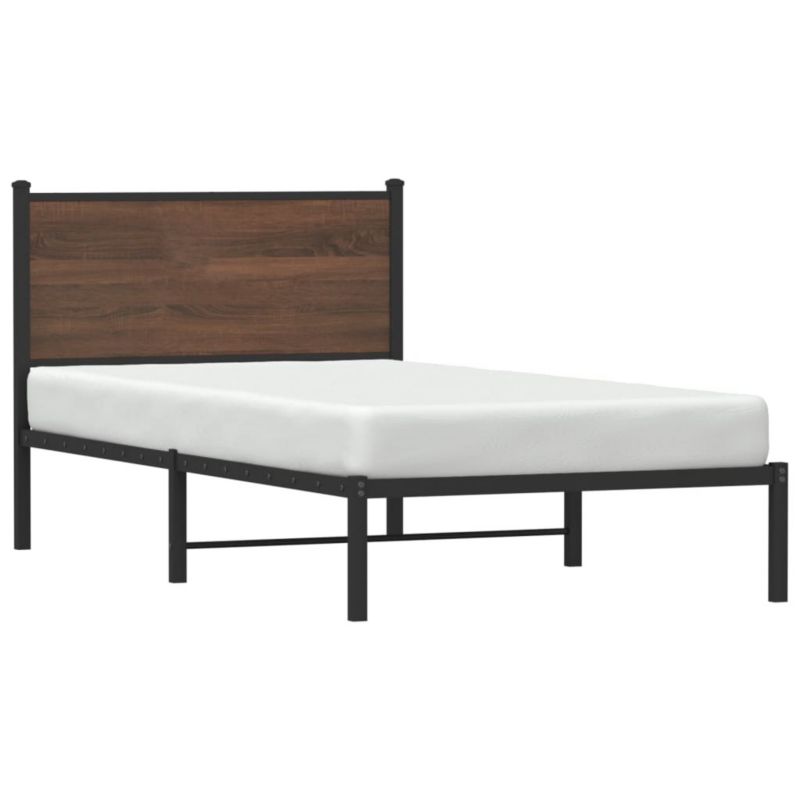 Łóżko metalowe WaszeMeble 107x203 cm brązowy WM-4007761 1 szt.