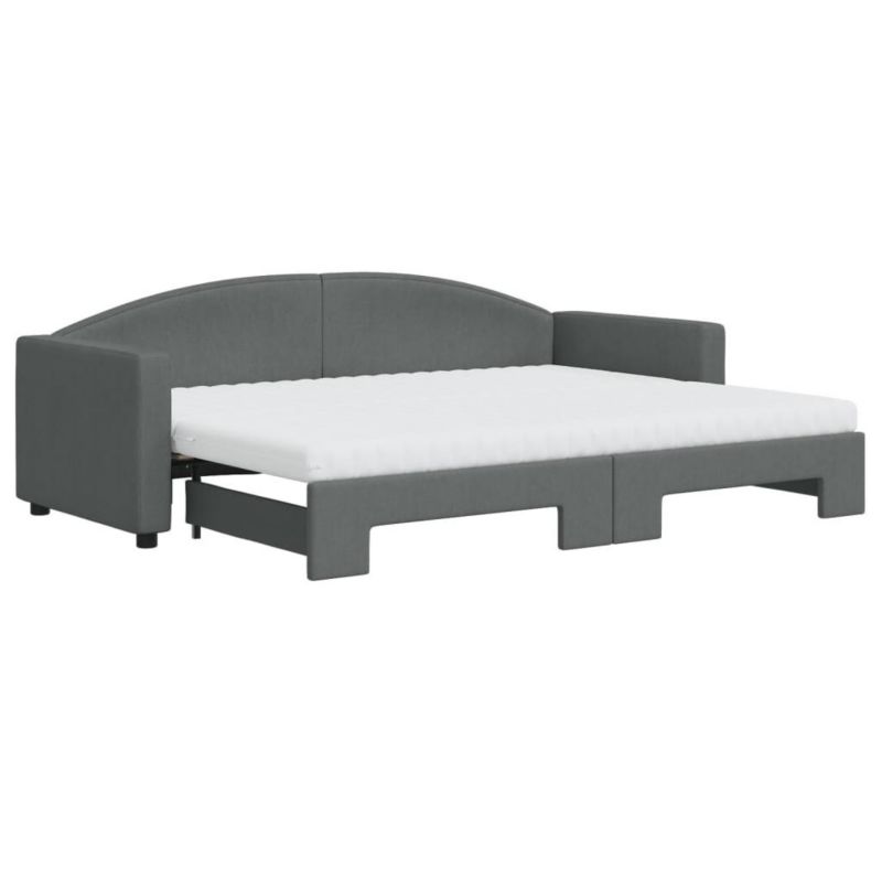 Łóżko dzienne WaszeMeble 80x200 cm rozsuwane szare WM-3197202 1 szt.