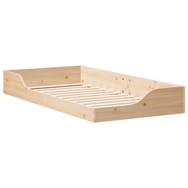 Łóżko drewniane WaszeMeble 90x190 cm beżowy WM-873394 1 szt.