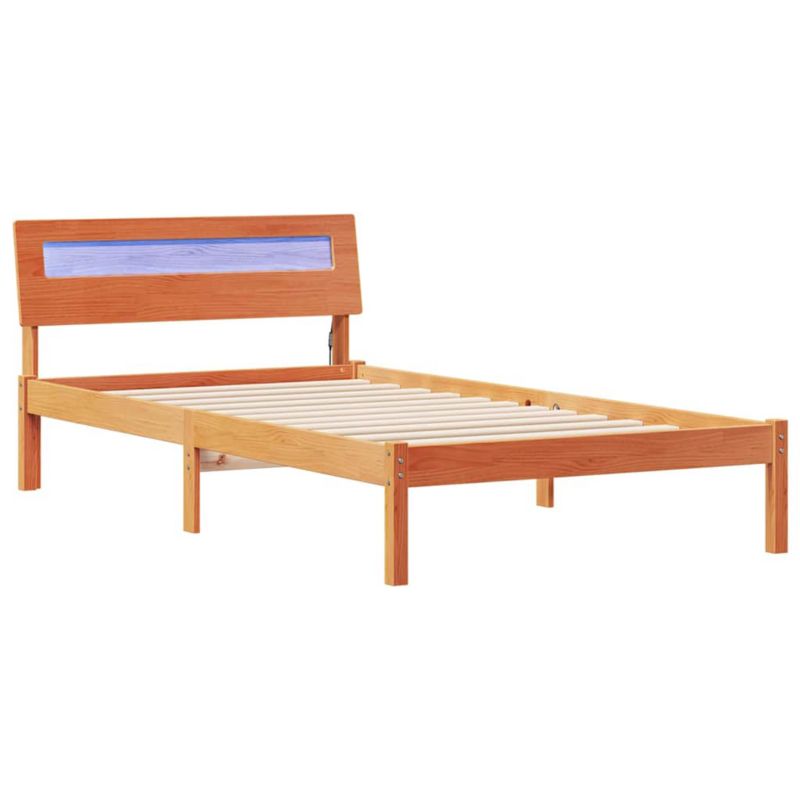 Łóżko drewniane WaszeMeble 90x200 cm brązowy WM-872796 1 szt.
