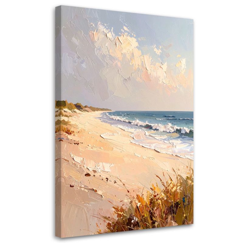 Obraz do salonu sypialni Feeby Morze Plaża Wydmy efekt farby 60x90cm 1szt