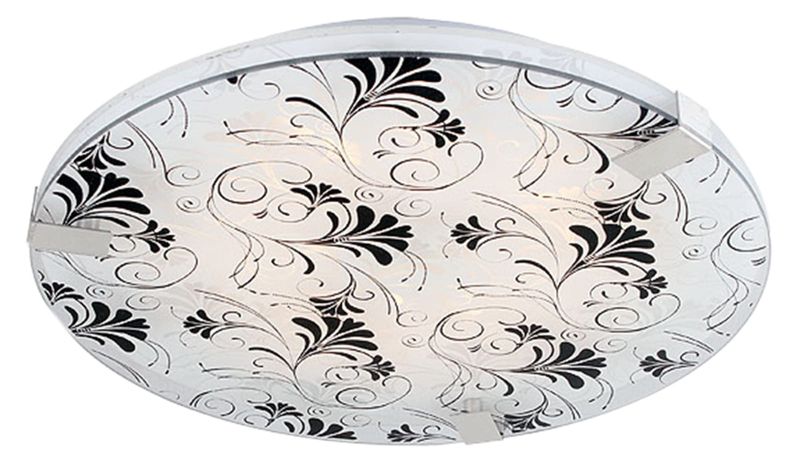 Plafon sufitowy nowoczesny Candellux Vagante czarny chromowany LED 18W 4000K IP20 wym: 6 x 40 x 40 cm szkło - 1 szt.