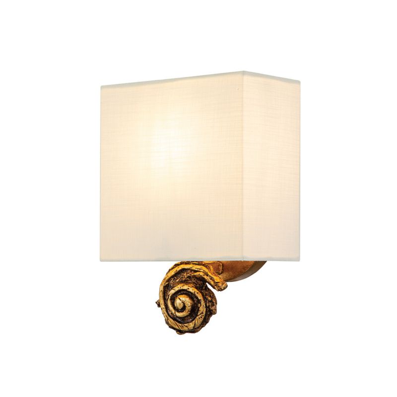 Kinkiet ścienny Flambeau Swirl płatki złota 1 x E27 x 60W IP20 wym: 25,4 x 17,8 x 10,2 cm - 1 szt.