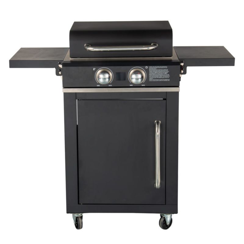 Grill Elektryczny Mirpol 2400 W Stal Nierdzewna Wyświetlacz LED, Czarny 1 szt.