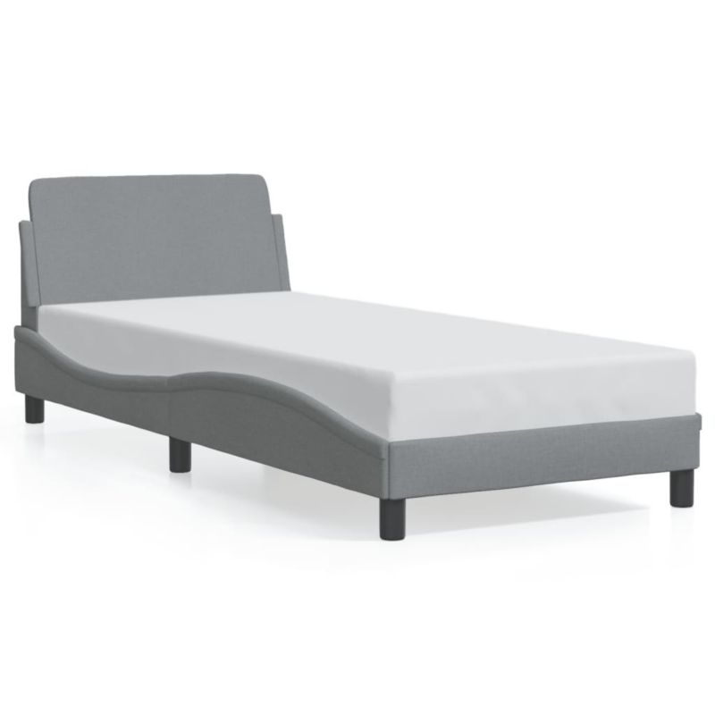 Łóżko tapicerowane WaszeMeble 80x200 cm jasnoszara WM-373065 1 szt.