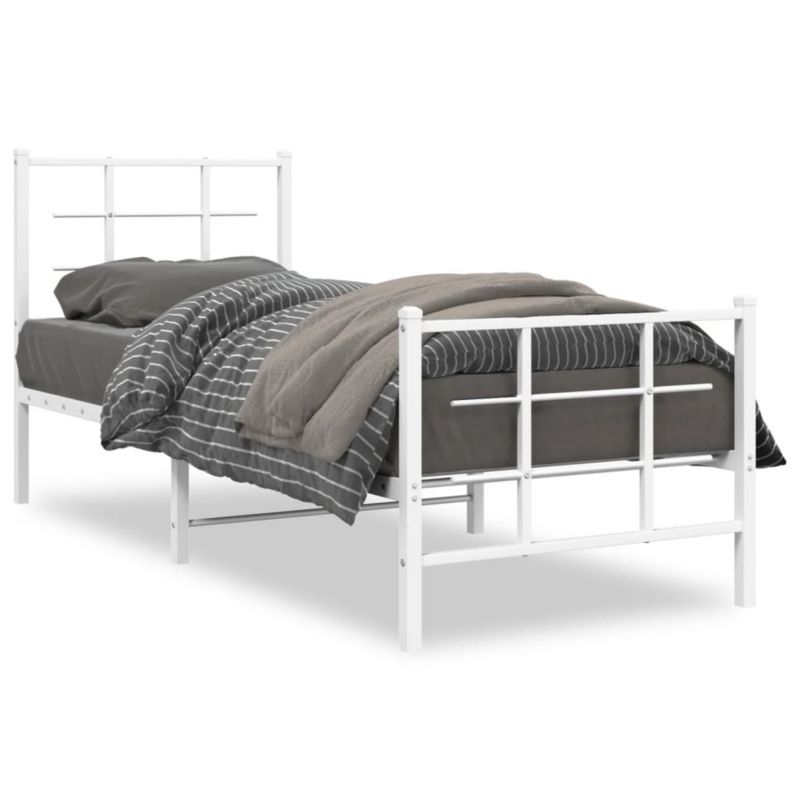 Łóżko metalowe WaszeMeble 75x190 cm biała WM-355618 1 szt.
