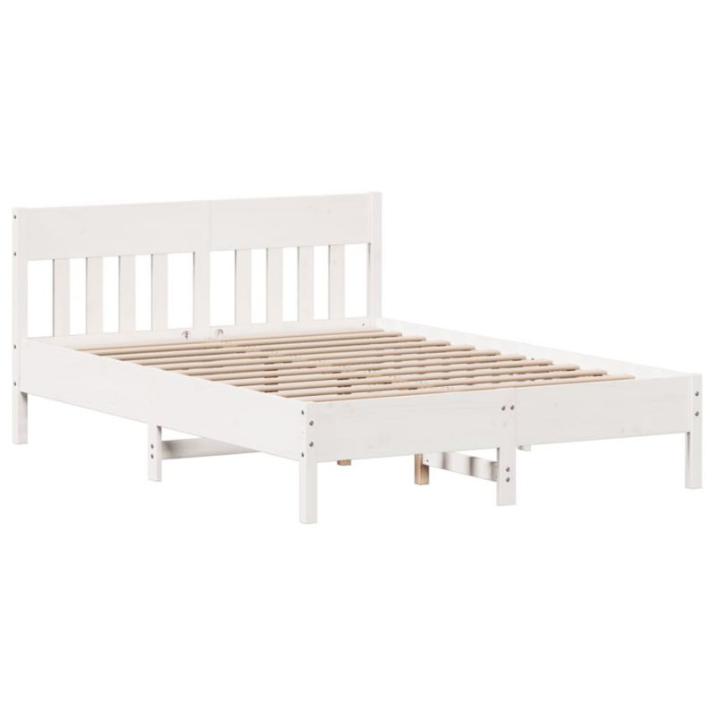 Łóżko drewniane WaszeMeble 140x190 cm biała WM-842663 1 szt.
