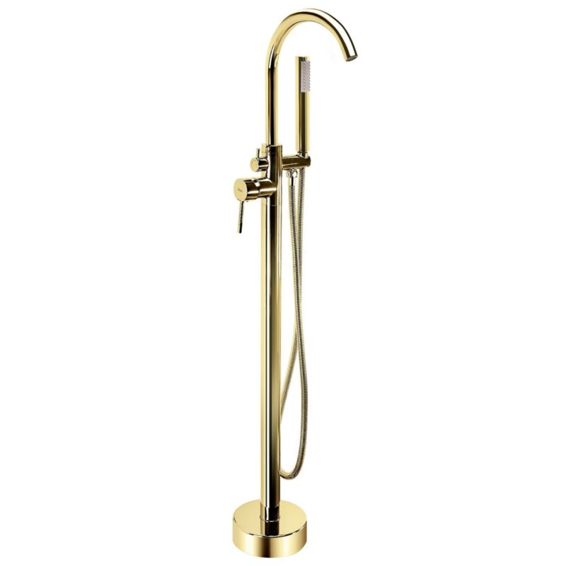 Bateria Wannowa Podłogowa Rea Lungo Złota 26X20,5X110,5Cm 1 Szt