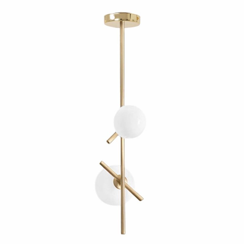 Lampa Sufitowa Wisząca Toolight App1666-2Cp Złoty 1 Szt