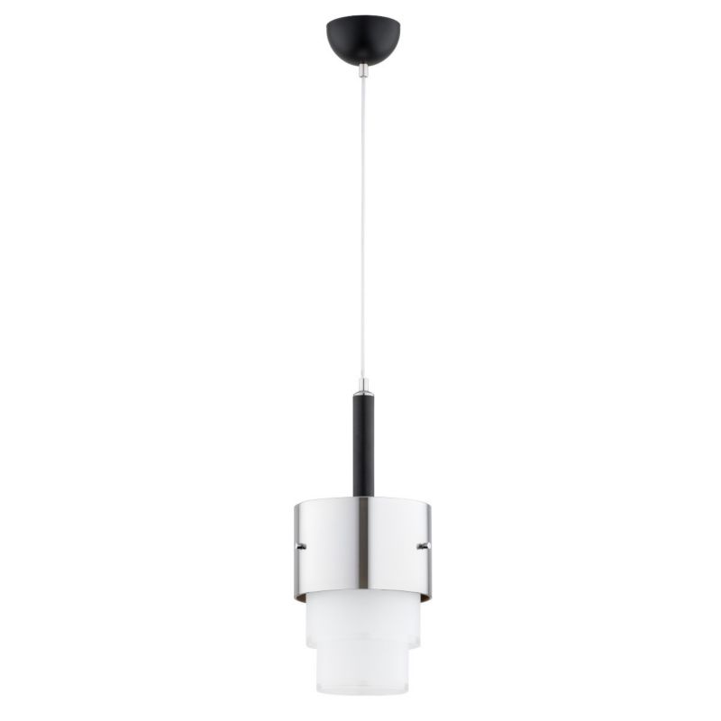 Lampa wisząca Alfa Mango 1252 chromowana czarna-biała nowoczesna 1xE27 x 15W 1 szt.