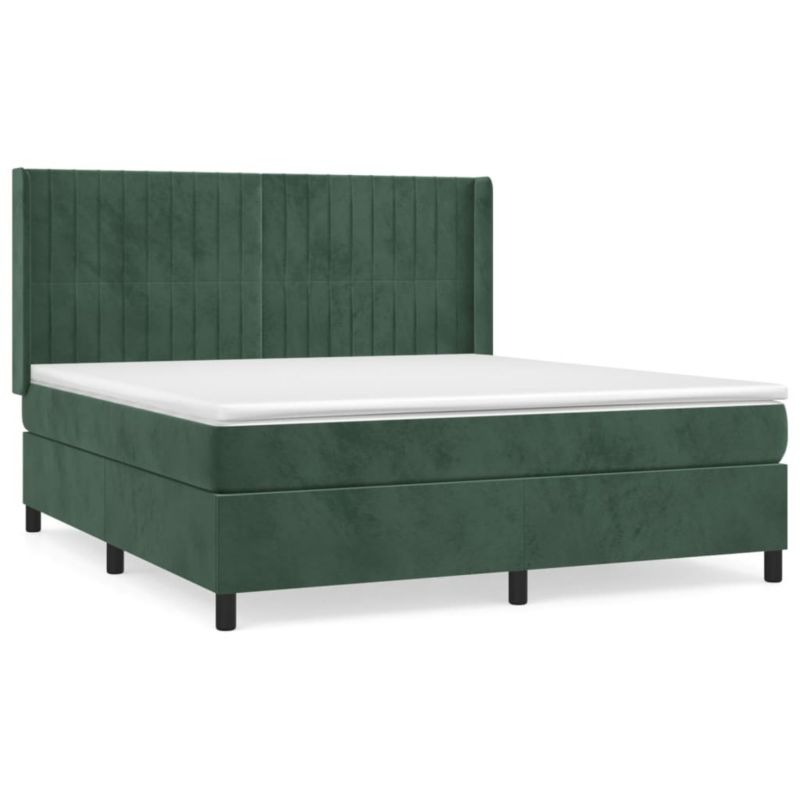 Łóżko z materacem WaszeMeble 160x200 cm zielony WM-3132810 1 szt.