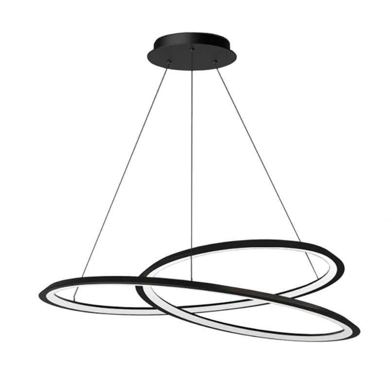 Lampa Sufitowa Wisząca Toolight App1194-Cp Czarny 1 Szt