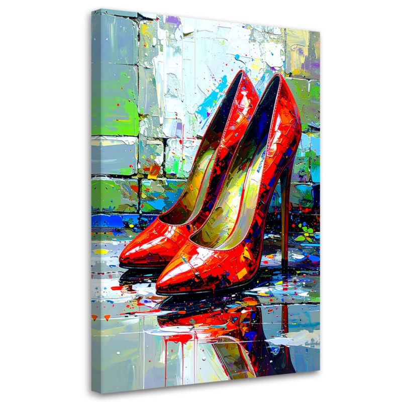 Obraz do salonu sypialni Feeby Czerwone buty szpilki 60x90cm 1szt