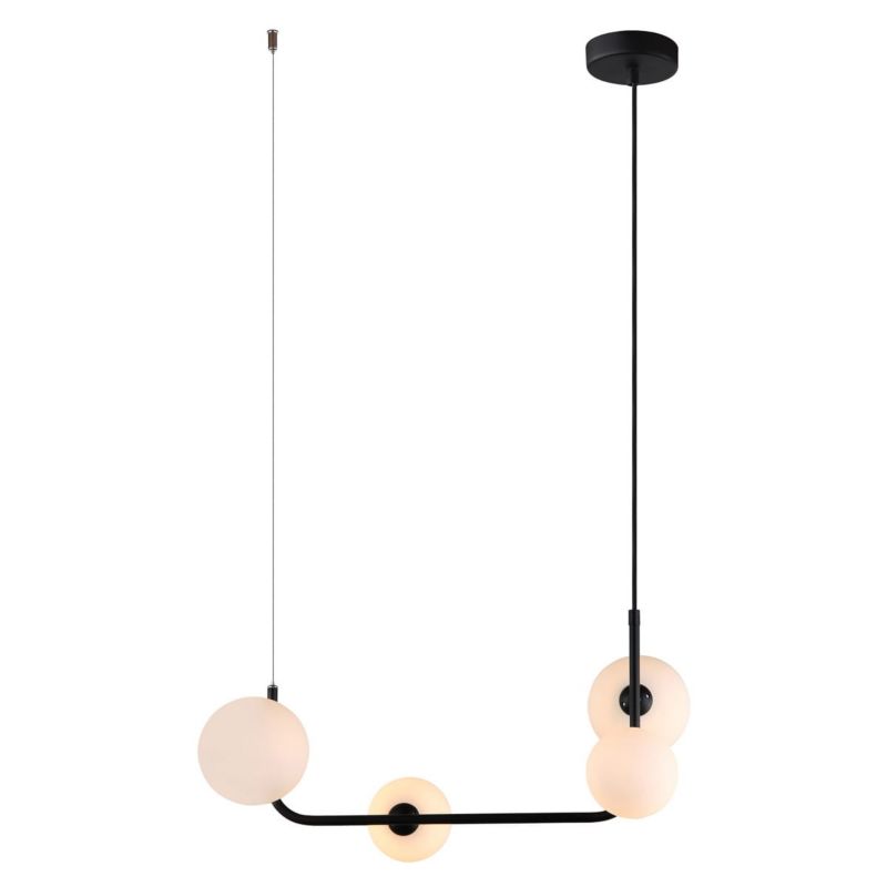 Lampa sufitowa wisząca Italux Ferrand 2292 czarno-biała nowoczesna 4xG9 x 25W 1 szt.