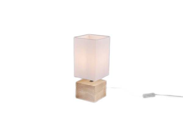 Lampka stołowa RL Woody brązowo-biała 1 x E14 x 40W IP20 wym: 30 x 12 x 12 cm tkanina - 1 szt.