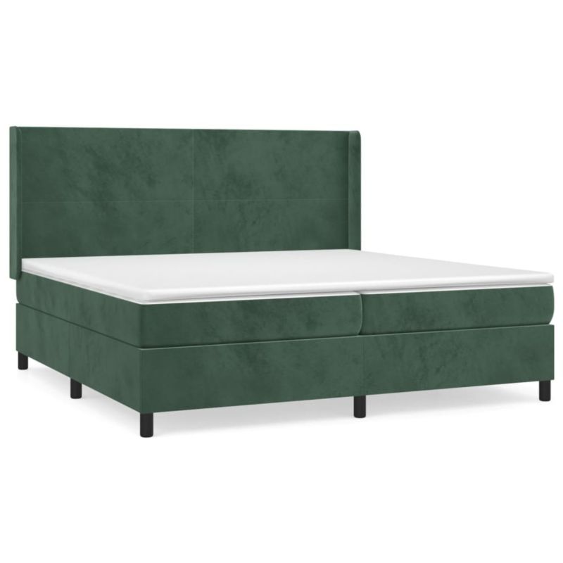 Łóżko z materacem WaszeMeble 200x200 cm zielony WM-3132582 1 szt.