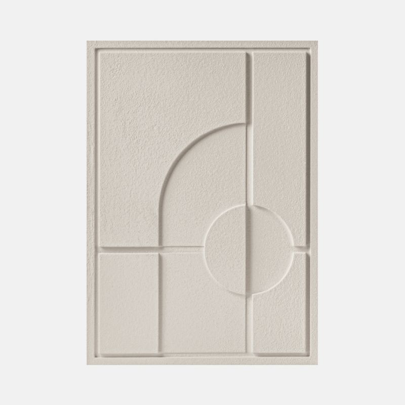 Wall Decor Murso by Cezar Geometric 1 350x500x18mm Natural Cream 1 szt.