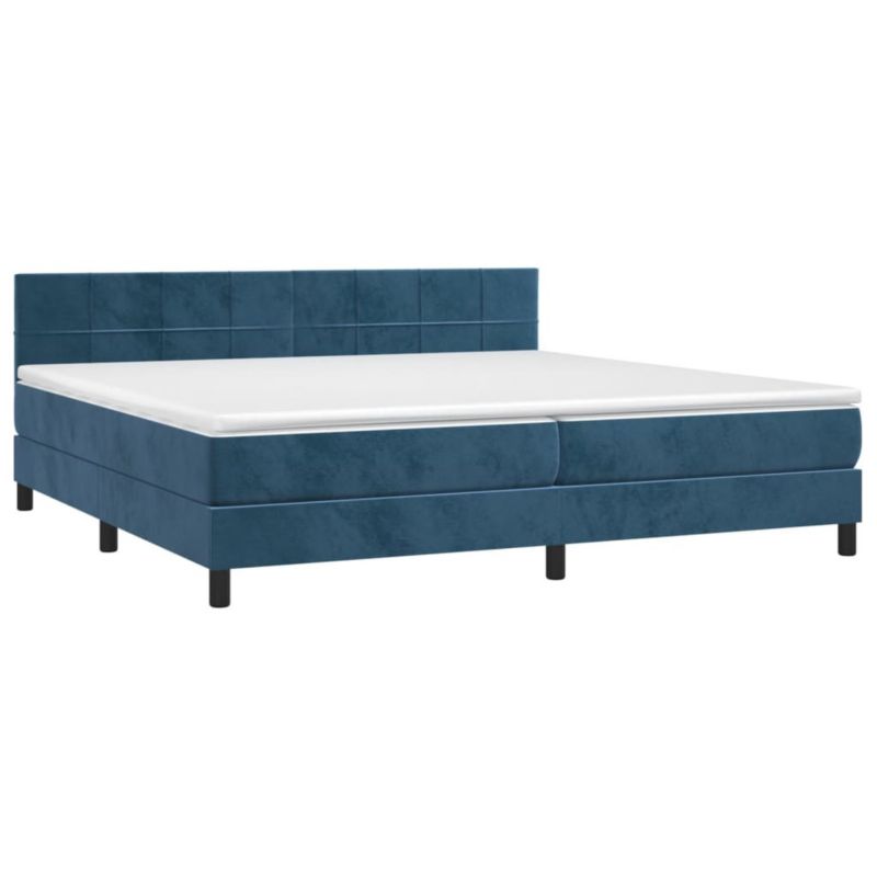 Łóżko kontynentalne WaszeMeble 200x200 cm niebieski WM-3134427 1 szt.