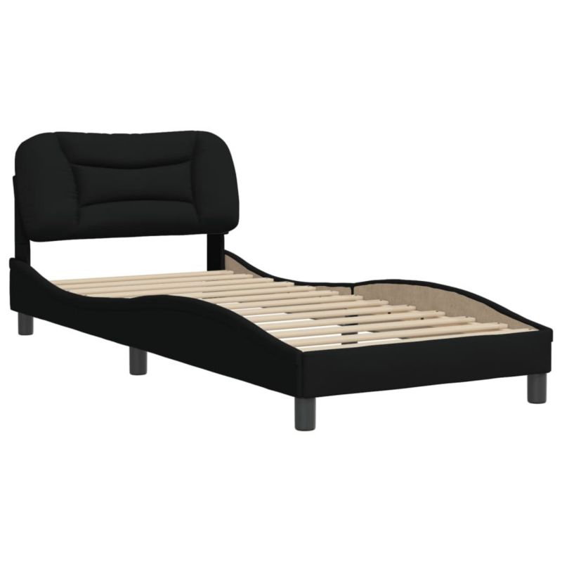 Łóżko tapicerowane WaszeMeble 80x200 cm czarna WM-3207732 1 szt.