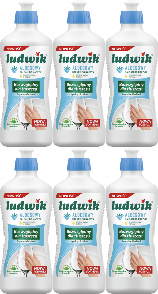 6x Balsam do naczyń Ludwik, aloesowy, 450g