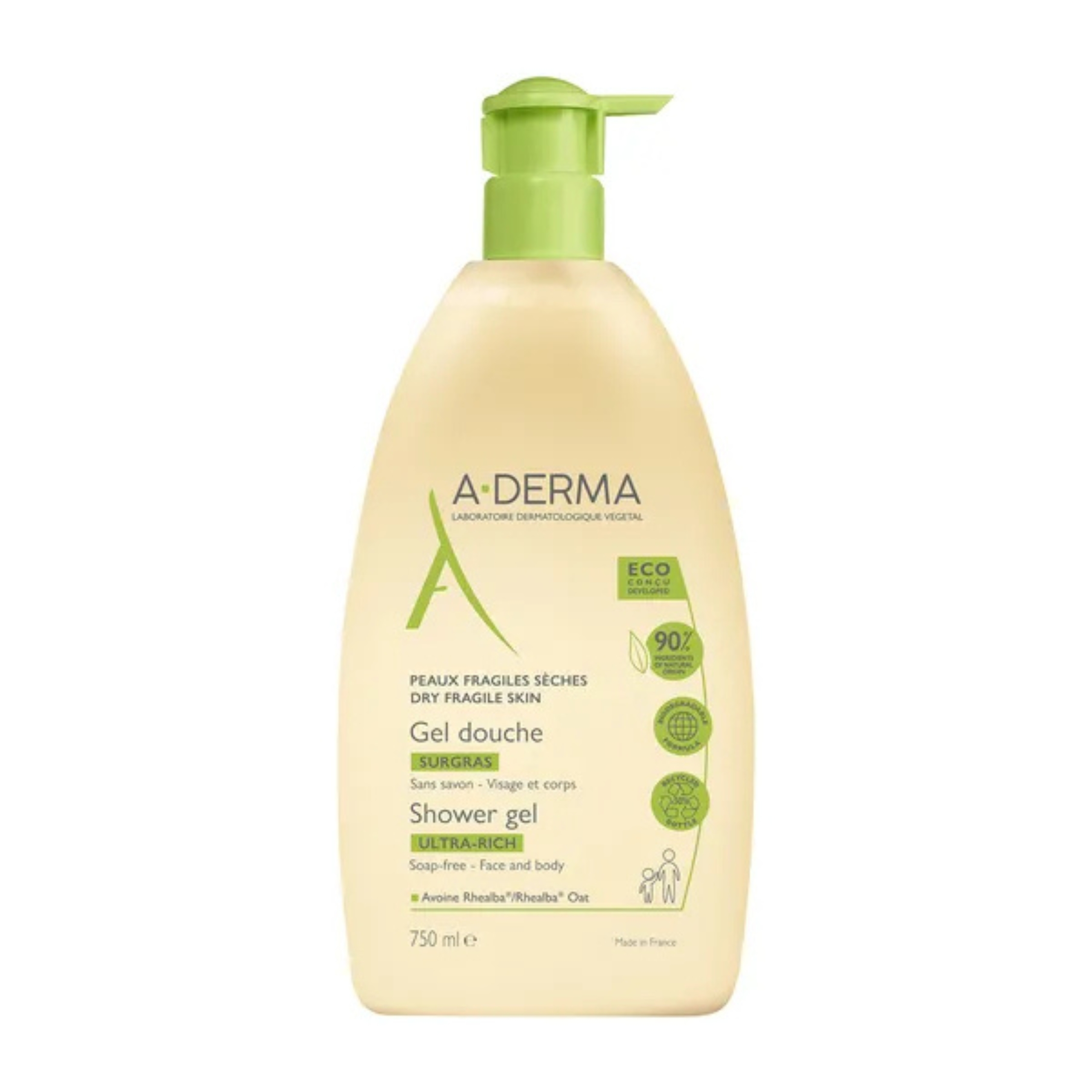 A-derma - żel pod prysznic ultra bogaty, skóra sucha, 750 ml