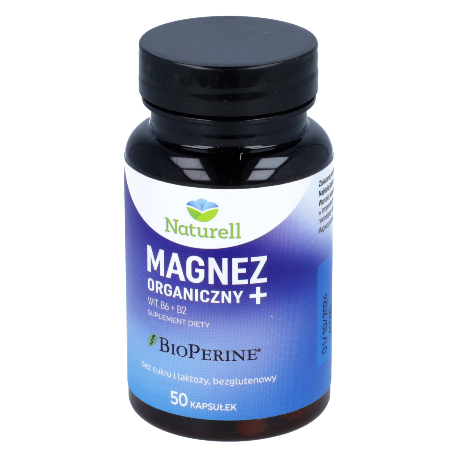 Naturell magnez organiczny+, 50 kapsułek
