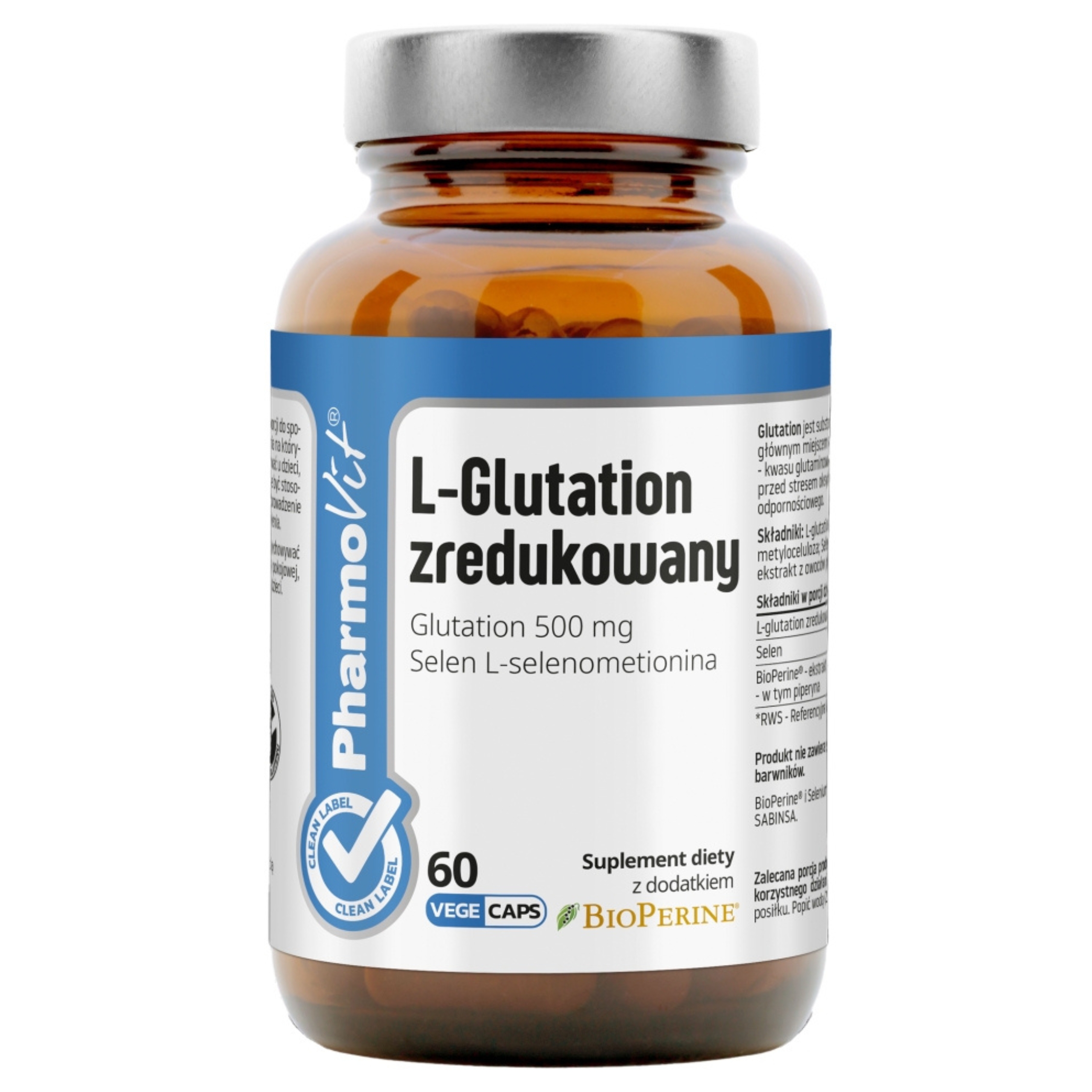 Pharmovit l-glutation zredukowany, 60 kapsułek