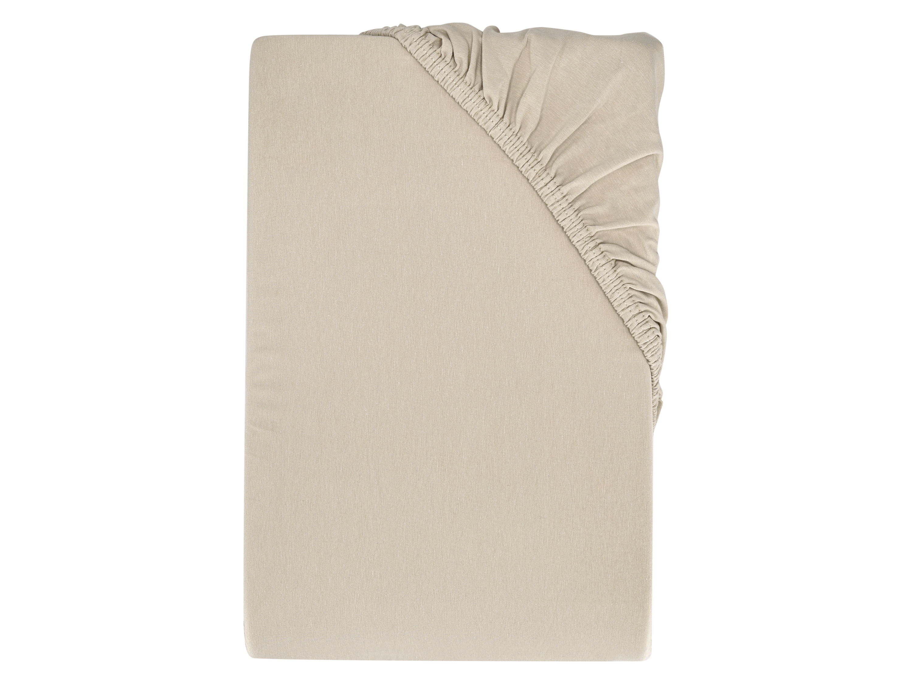 Livarno home Prześcieradło z gumką, 90-100 x 200 cm Beżowy