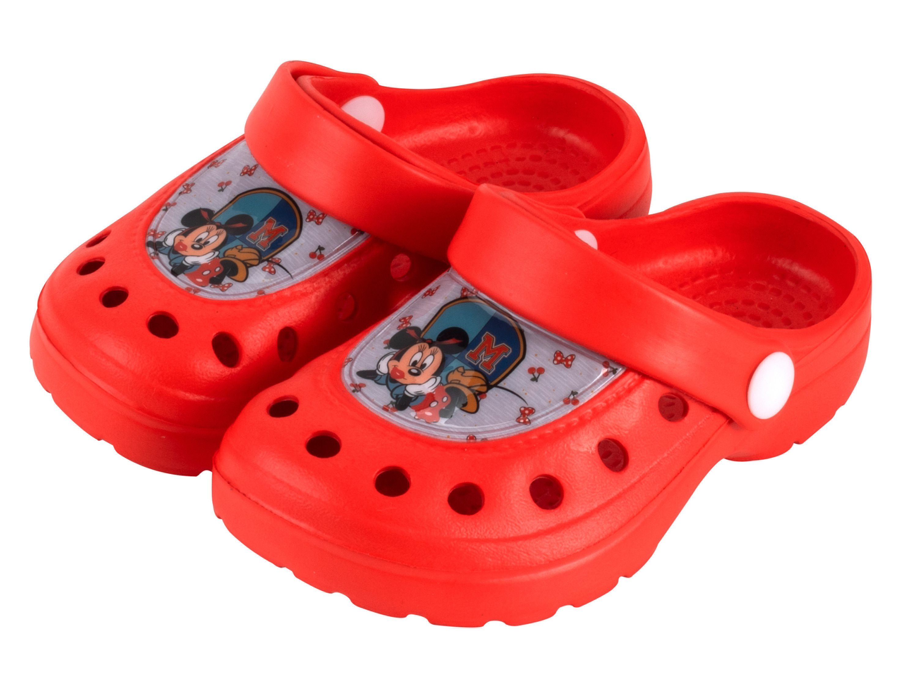 Klapki clogs Disney dla dzieci, efekt 3D Czerwony, 28